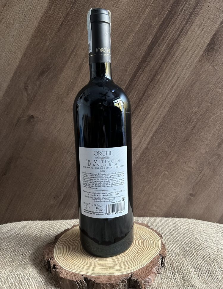 Jorche – Primitivo di Manduria 2017 <5% ABV*